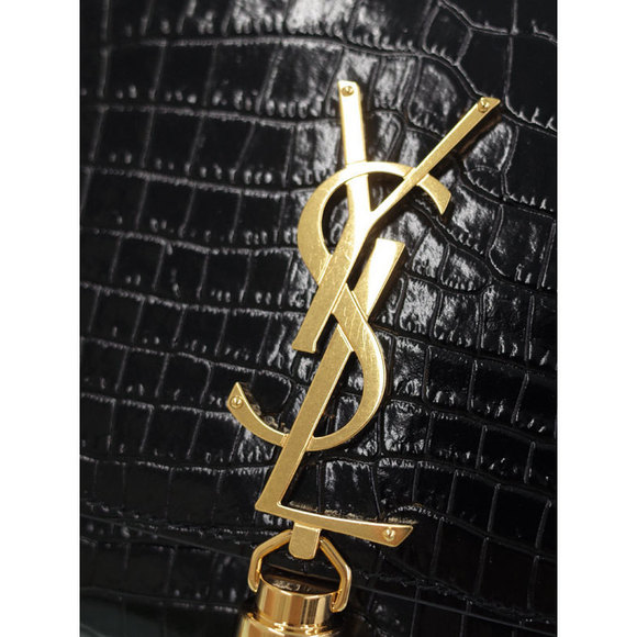 Saint Laurent Classic Kate Satchel Chain Shoulder Bag Black - Picture 6 of 9